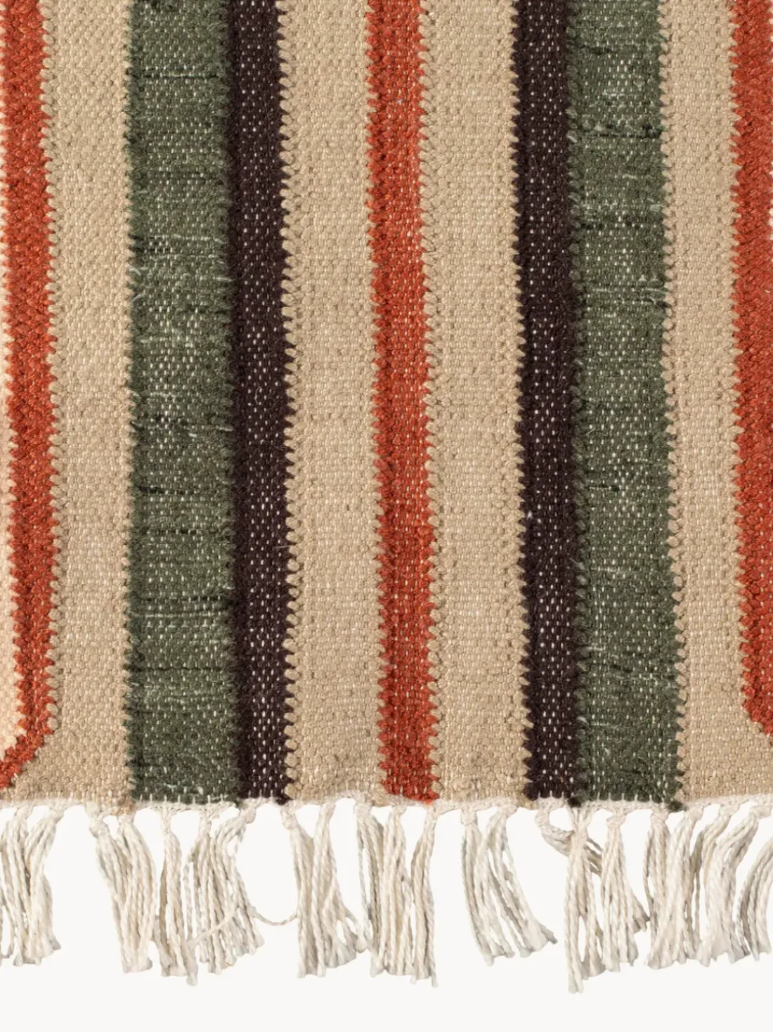 Alfombra artesanal con borlas Haydon, tamaños diferentes