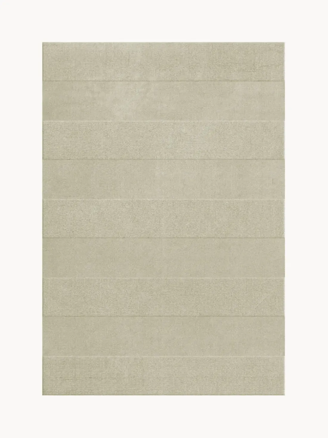 Alfombra artesanal de lana de pelo corto Sicilian Stripe