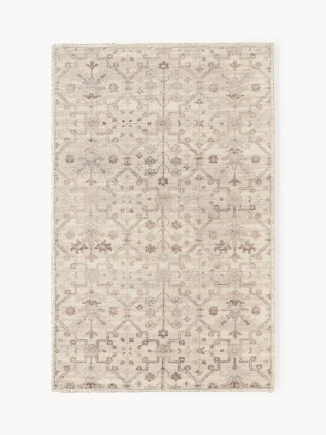 Alfombra artesanal de pelo corto Rosalie