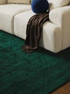 Alfombra artesanal de viscosa Shaila