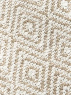 Alfombra artesanal exterior con estampado de rombos vintage Rika