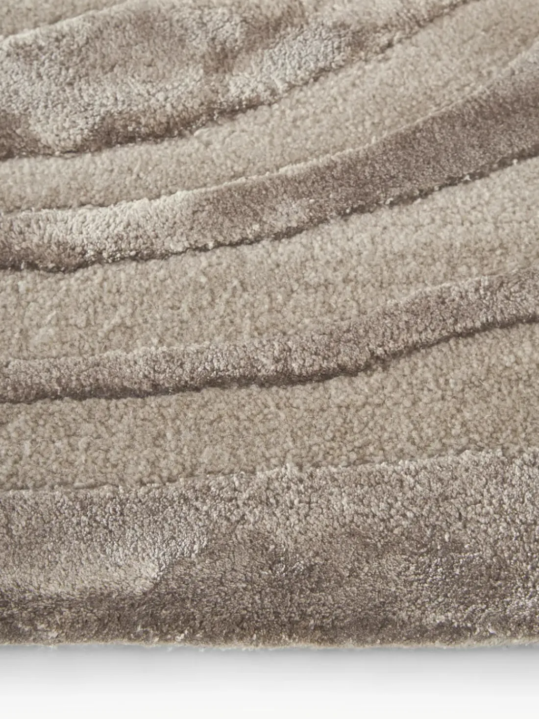 Alfombra artesanal texturizada de pelo corto Winola