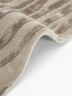 Alfombra artesanal texturizada de pelo corto Winola