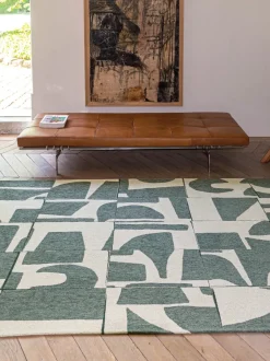 Alfombra con estampado gráfico Campanula