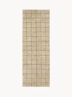 Alfombra corredor artesanal de lana Mosaic