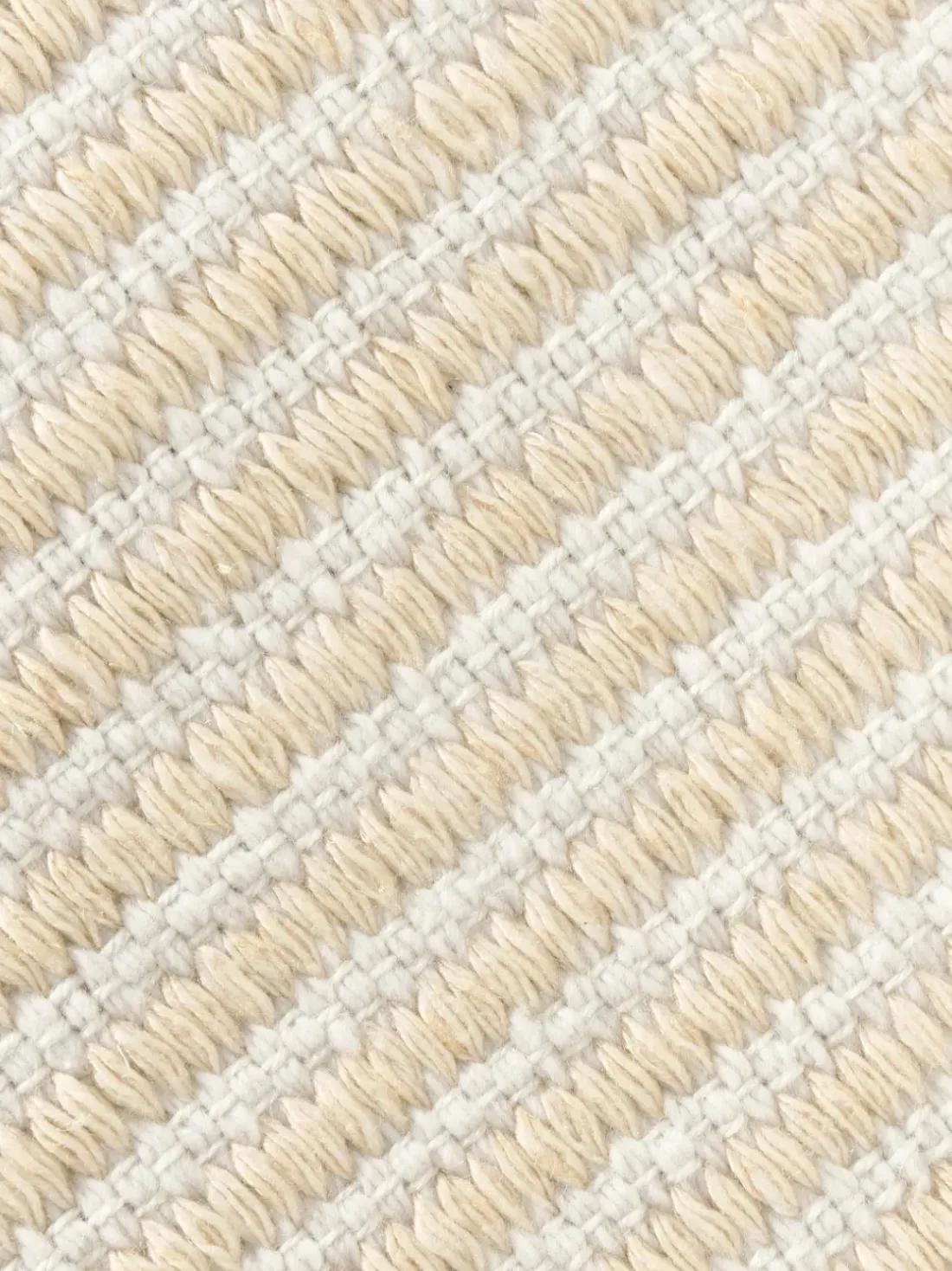 Alfombra corredor artesanal para exterior a rayas Turner