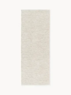Alfombra corredor artesanal exterior con estampado de rombos vintage Rika