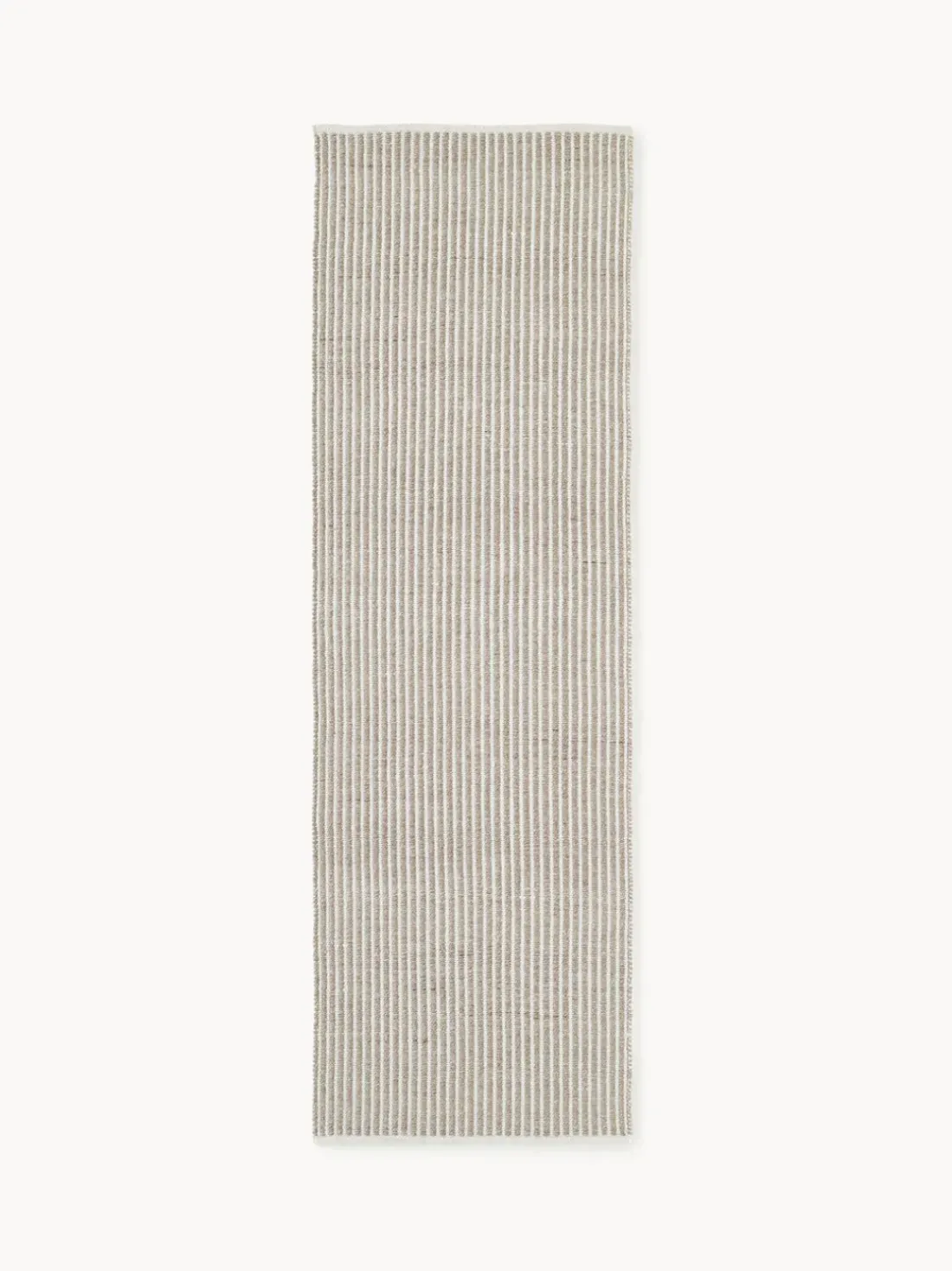 Alfombra corredor artesanal para exterior a rayas Turner