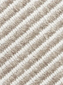 Alfombra corredor artesanal para exterior a rayas Turner