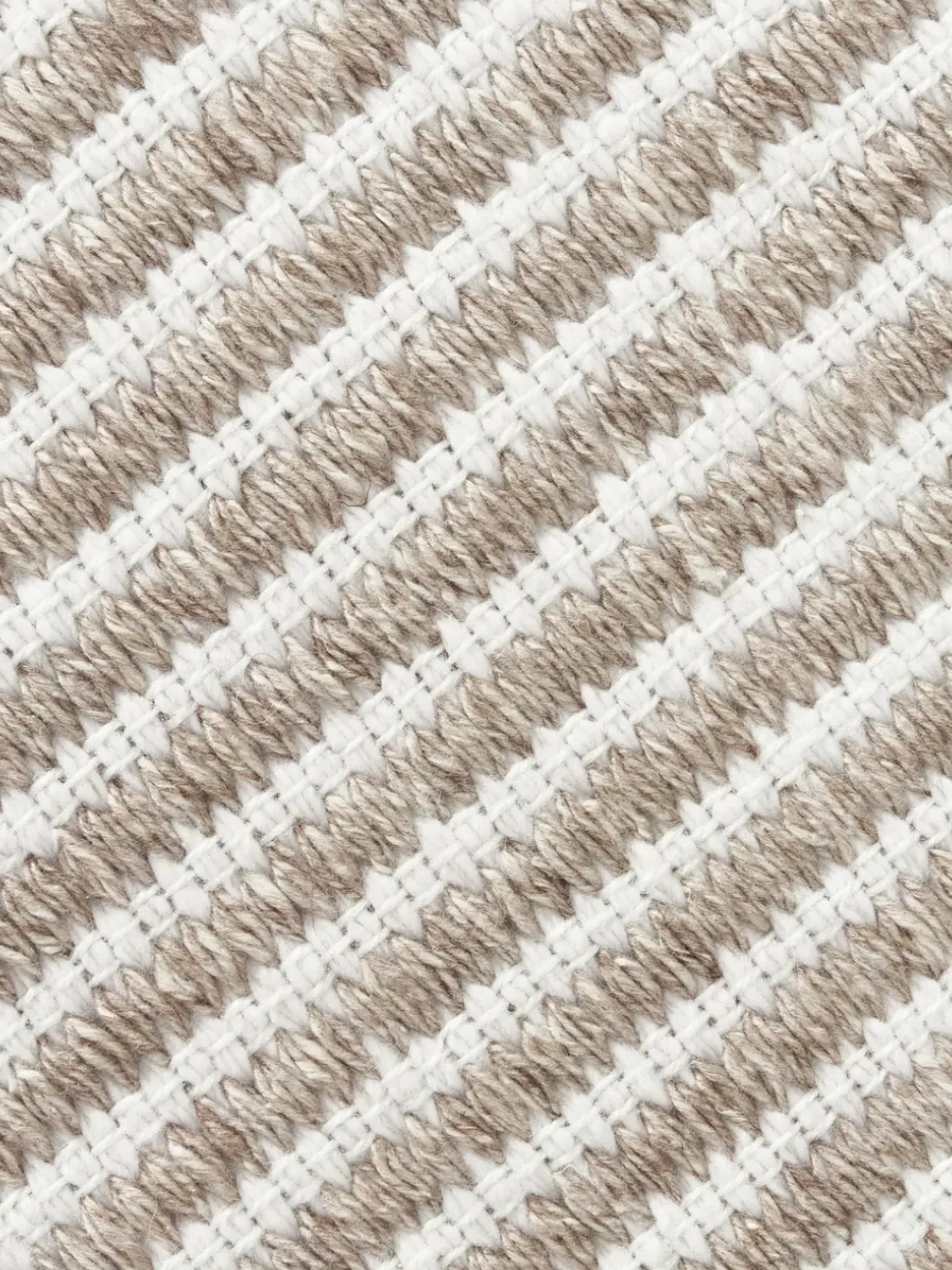 Alfombra corredor artesanal para exterior a rayas Turner