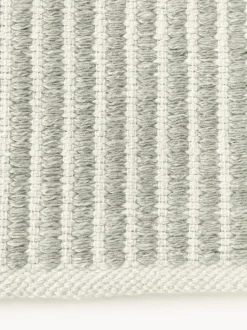 Alfombra corredor artesanal para exterior a rayas Turner