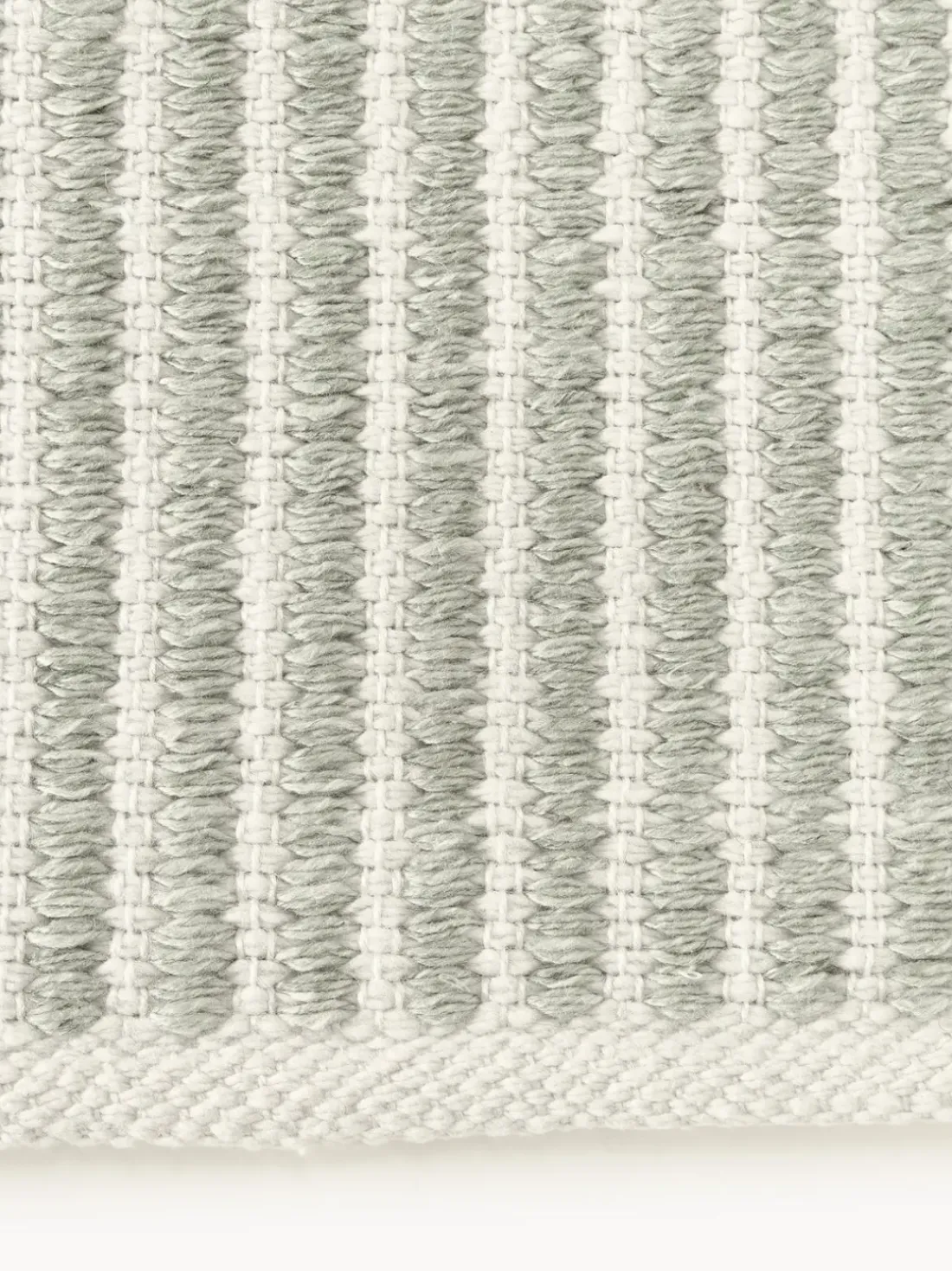 Alfombra corredor artesanal para exterior a rayas Turner