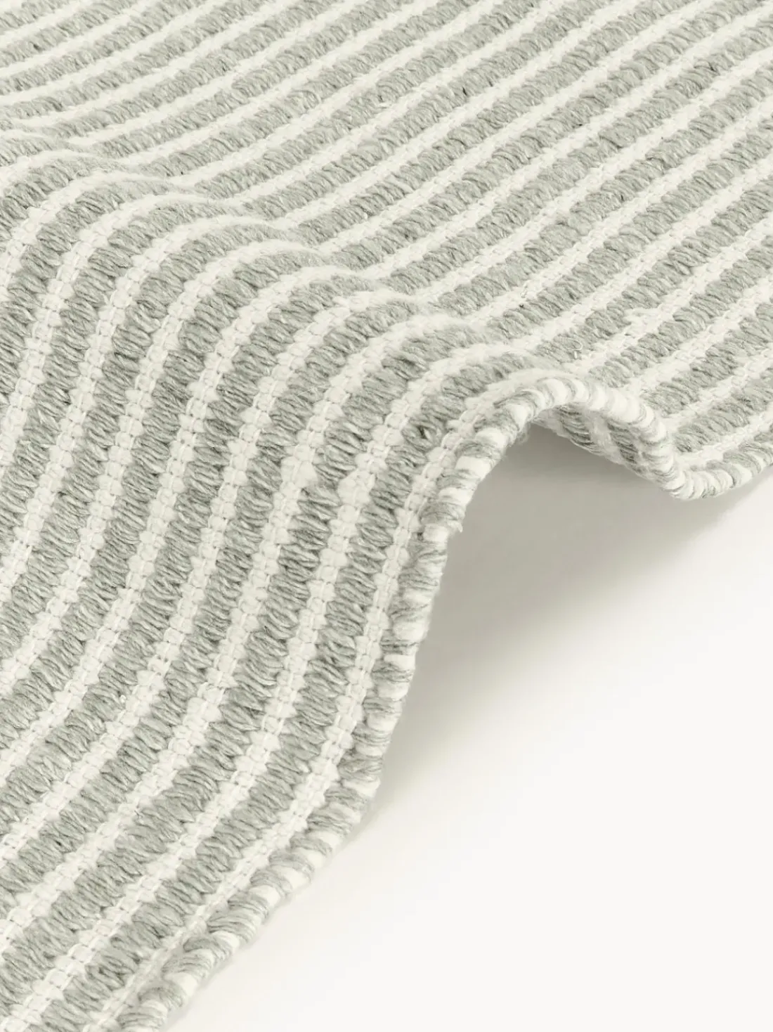 Alfombra corredor artesanal para exterior a rayas Turner