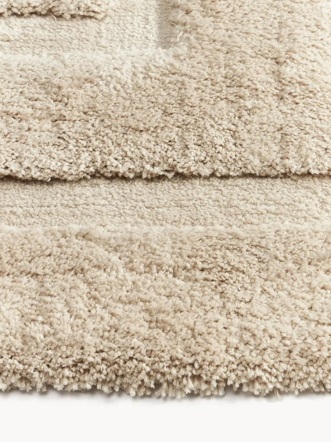 Alfombra corredor de pelo largo texturizada Genève