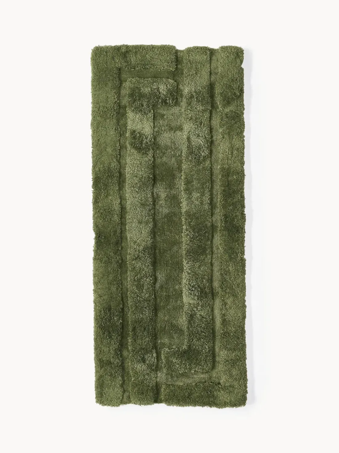 Alfombra corredor de pelo largo texturizada Genève