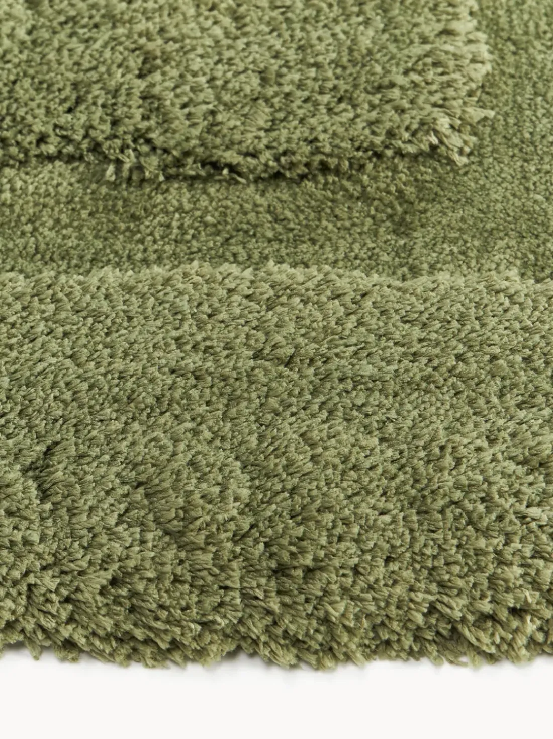 Alfombra corredor de pelo largo texturizada Genève