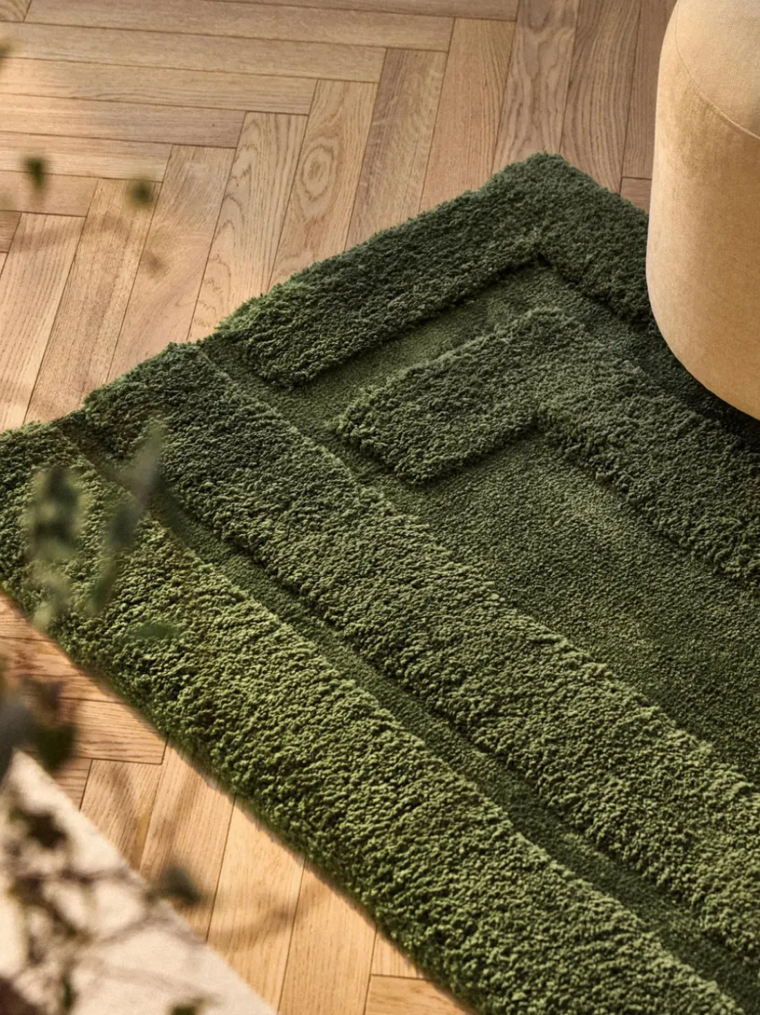 Alfombra corredor de pelo largo texturizada Genève