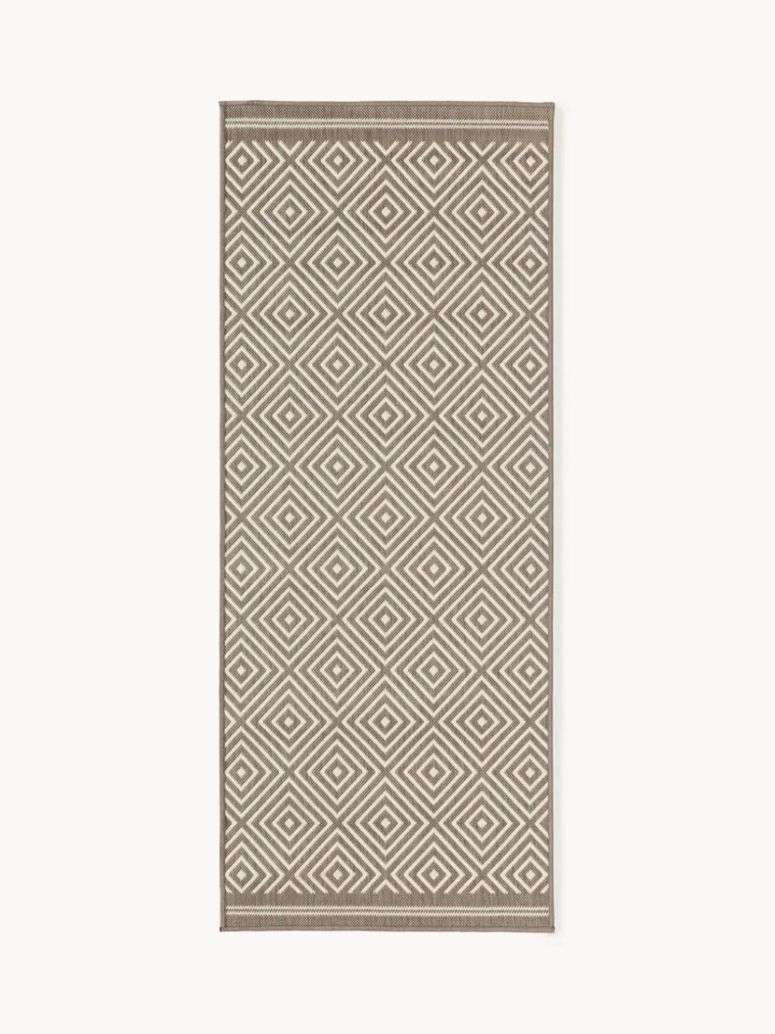Alfombra corredor exterior reversible en rombos Reddy