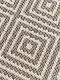 Alfombra corredor exterior reversible en rombos Reddy