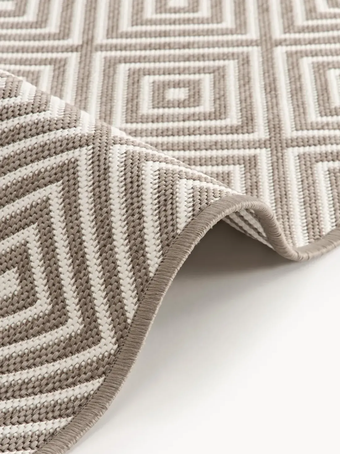 Alfombra corredor exterior reversible en rombos Reddy