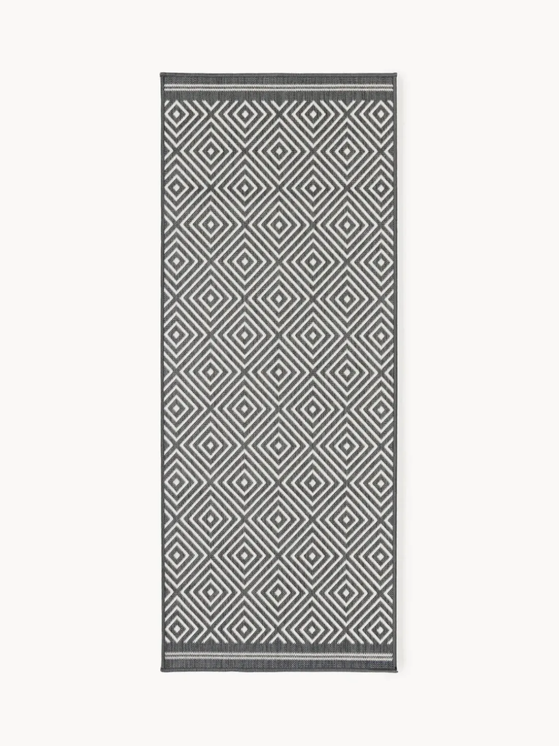 Alfombra corredor exterior reversible en rombos Reddy