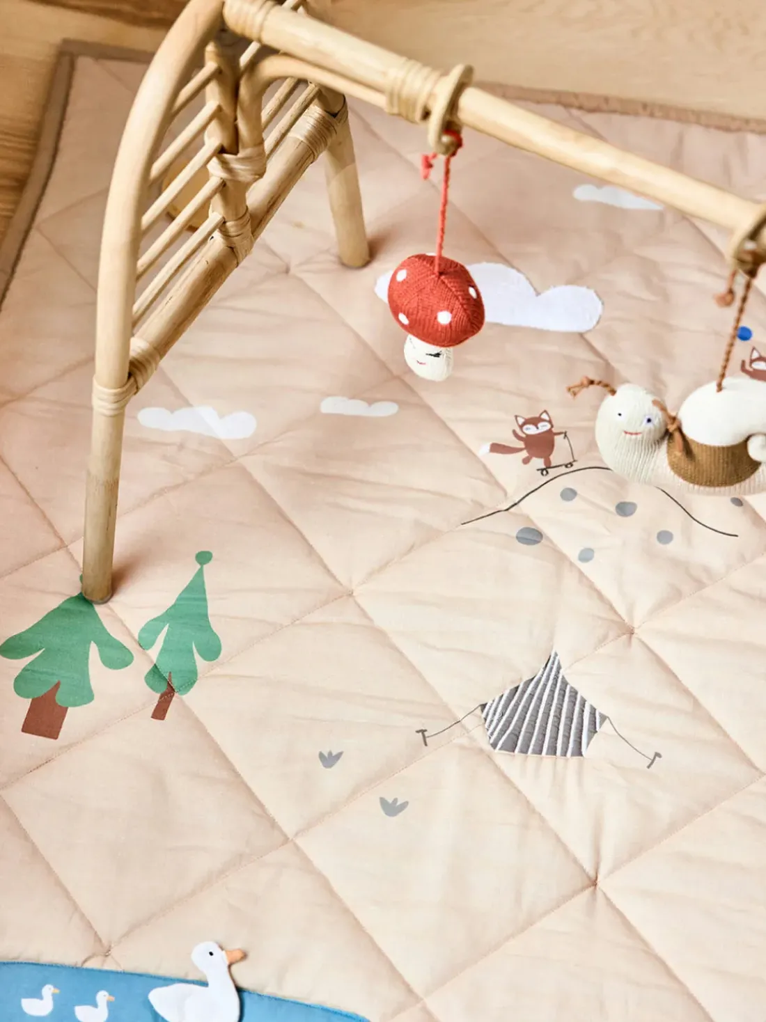 Alfombra de juegos de algodón Forest