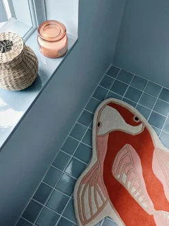 Alfombra de lana de forma orgánica Koi