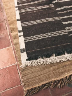 Alfombra de lana Striped