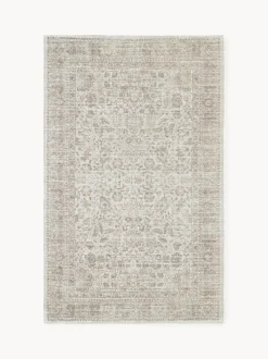 Alfombra exterior artesanal con estampado vintage Tiara