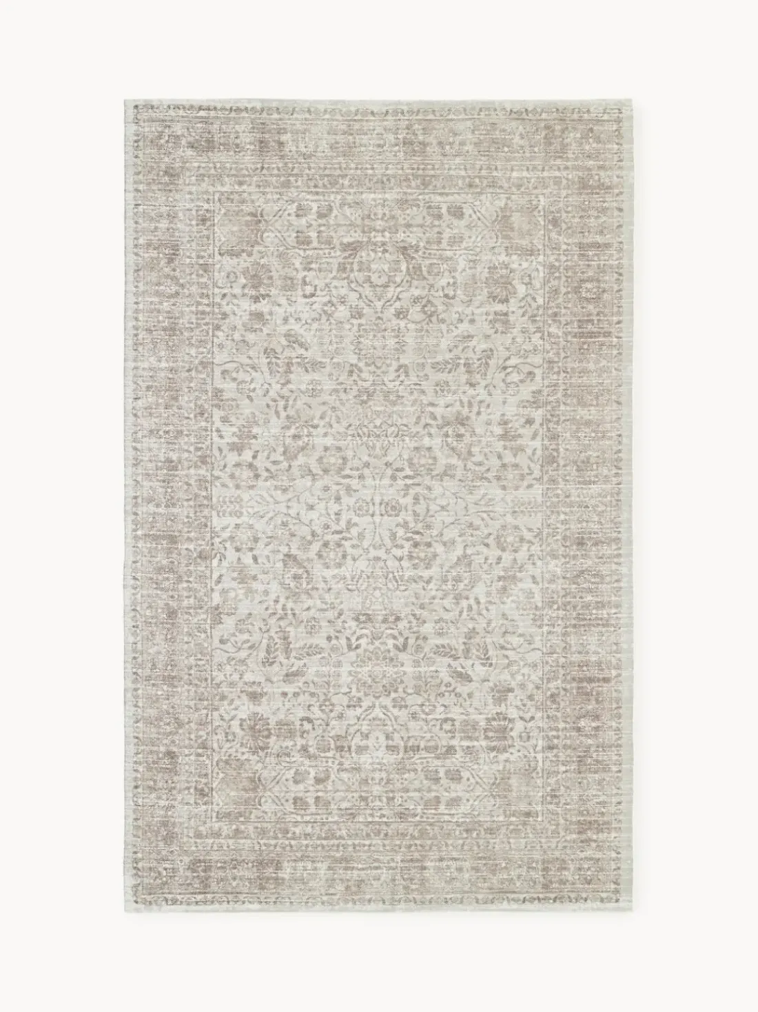 Alfombra exterior artesanal con estampado vintage Tiara