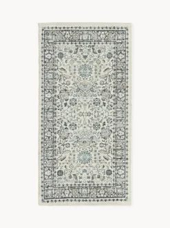 Alfombra exterior artesanal con estampado vintage Tiara