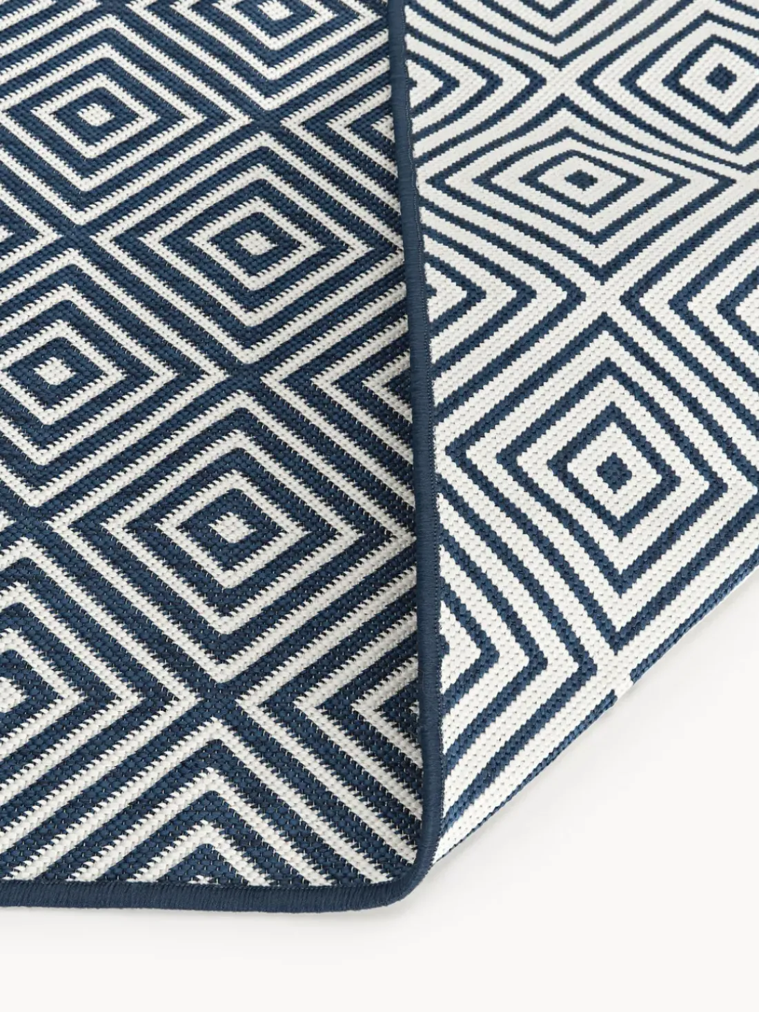 Alfombra exterior reversible en rombos Reddy