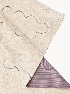 Alfombra infantil artesanal lavable con efecto relieve Clouds