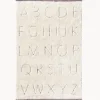 Alfombra infantil artesanal en capitoné con diseño de letras ABC, lavable
