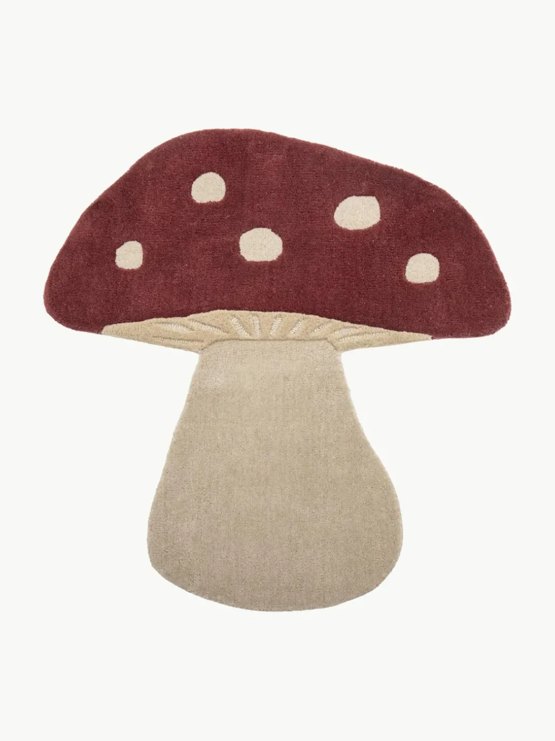 Alfombra infantil de lana Mushroom