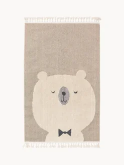 Alfombra infantil texturizada con borlas Momo