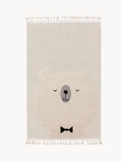 Alfombra infantil texturizada con borlas Momo