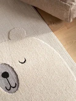 Alfombra infantil texturizada con borlas Momo