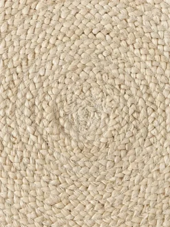 Alfombra redonda artesanal de yute Sharmila