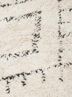 Alfombra redonda artesanal de algodón con flecos Flonn