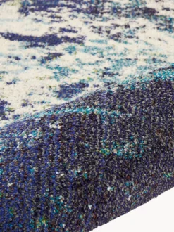 Alfombra redonda de pelo corto de diseño Celestial