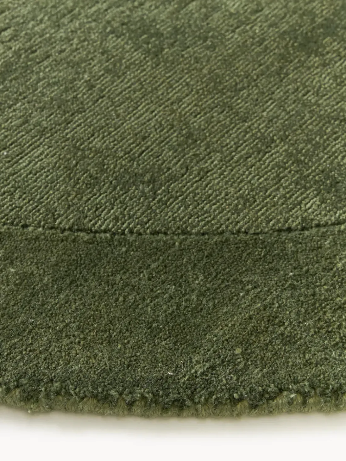Alfombra redonda de pelo corto Kari