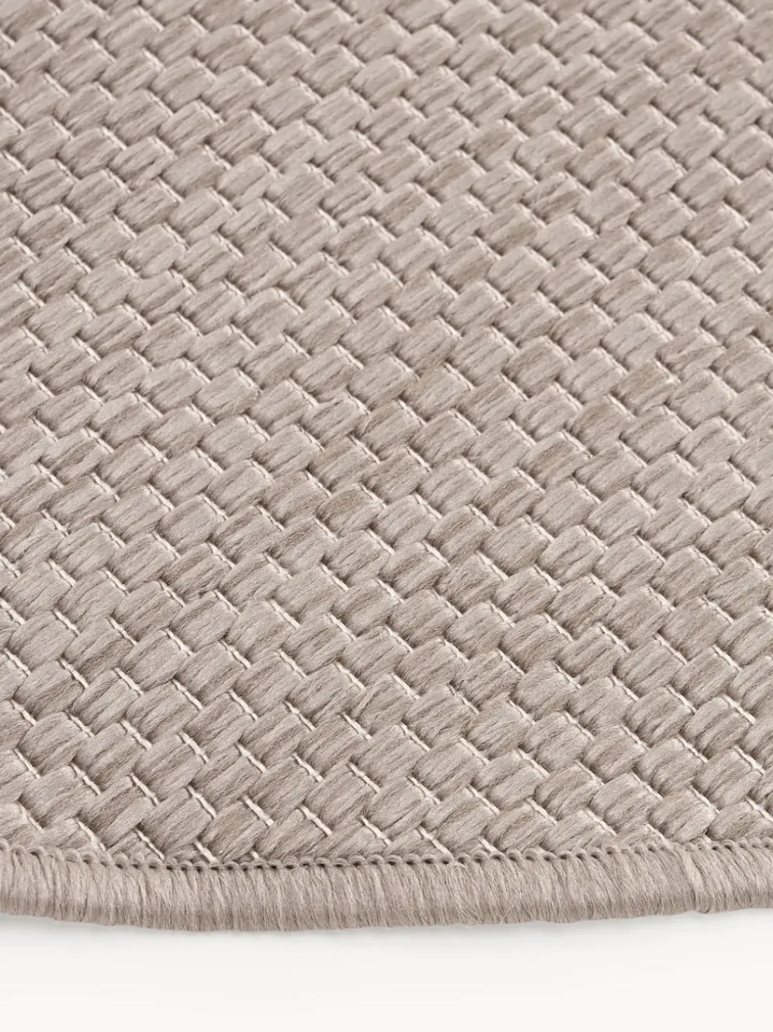 Alfombra reversible redonda para interior y exterior Whitby