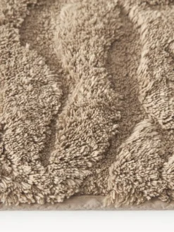 Alfombrilla de baño antideslizante con diseño en relieve Leaf