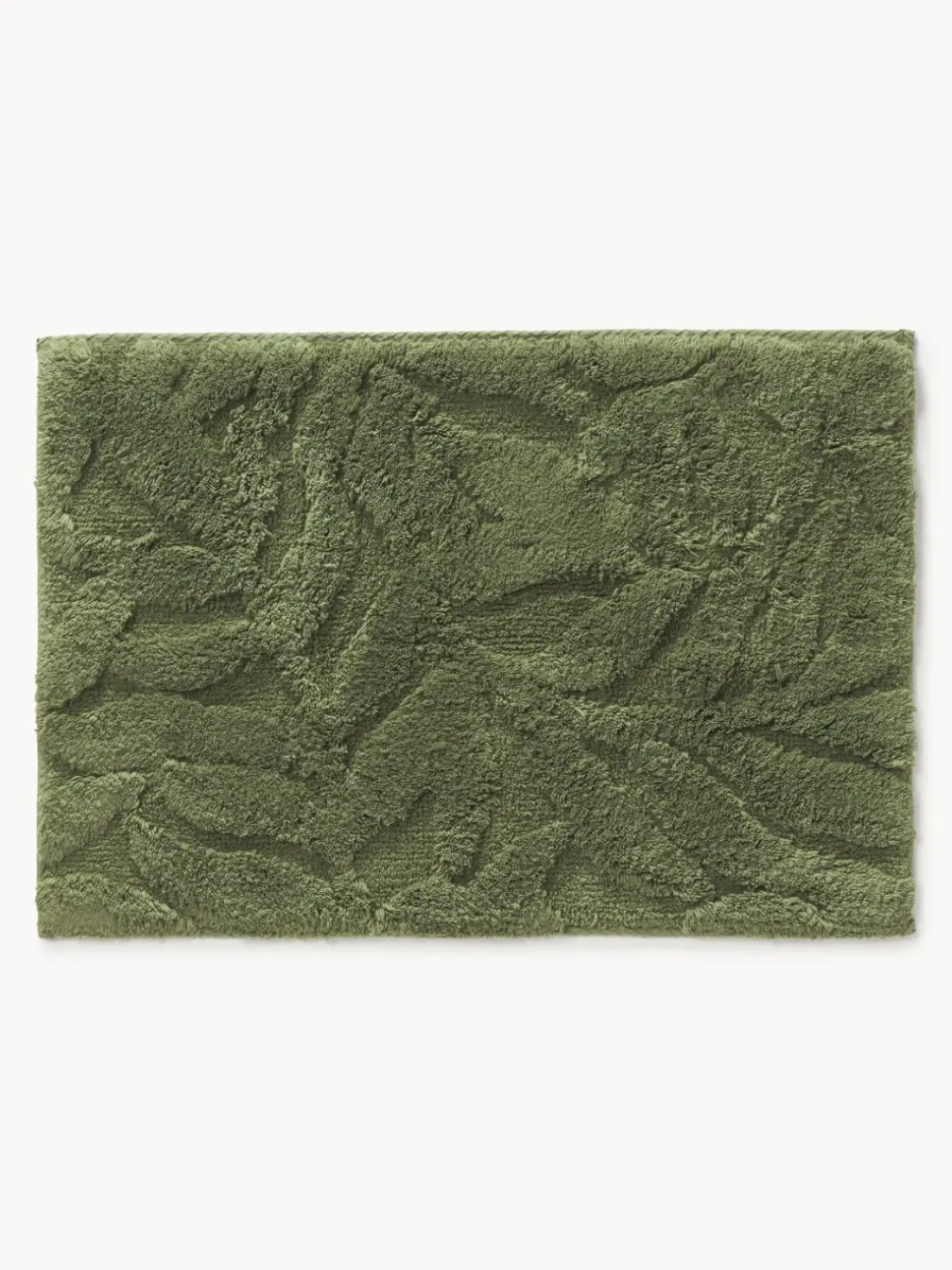 Alfombrilla de baño antideslizante con diseño en relieve Leaf