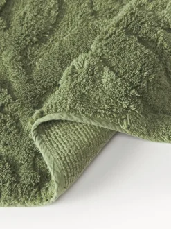 Alfombrilla de baño antideslizante con diseño en relieve Leaf
