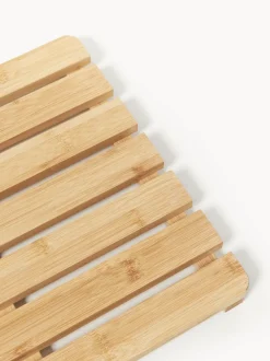 Alfombrilla de baño de bambú Kit