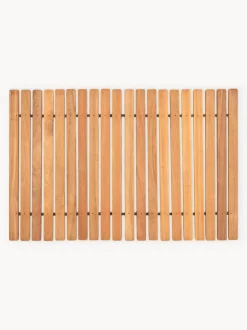 Alfombrilla de baño de madera de teca Anna