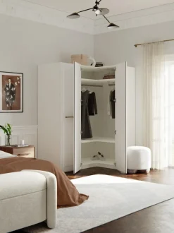Armario esquinero modular Charlotte, 3 puertas (165 cm), diferentes variantes