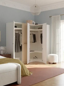 Armario esquinero modular Charlotte, 4 puertas (215 cm), diferentes variantes